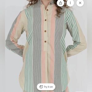 Ilana Kohn Multicolor Striped Button Down Shirt